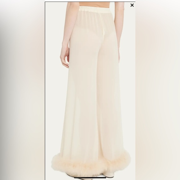 Sleeper Fluffy You Sheer Wide Leg Pants NWT - Picture 3 of 11